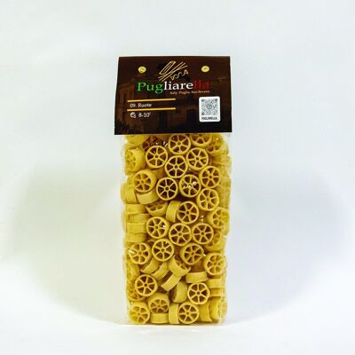 Pasta Artianale - Grani antichi coltivati in azienda - formato RUOTE - 100% Italia - 100% Pugliese