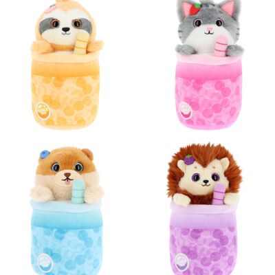 Surtido de 12 peluches Bubble Tea 16cm - KEELTOYS