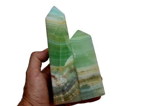 Pistachio Calcite Obelisk (250g - 550g)