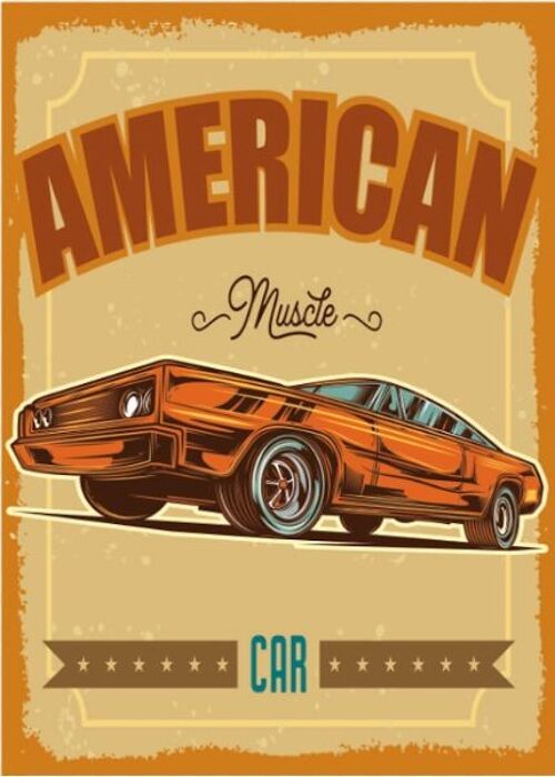 Tableau 3D AMERICAN MUSCLE CAR