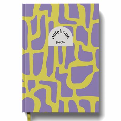 Liniertes Notizbuch mit festem Einband - Purple Islands