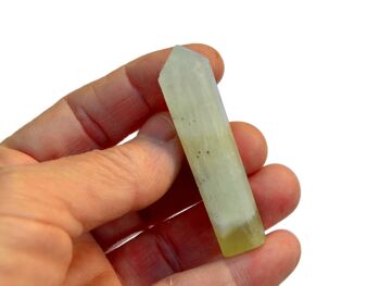 Pointe de cristal de calcite pistache (50 mm - 55 mm) 8