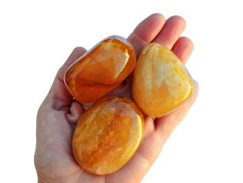 XL Golden Healer Quartz Tumbled Crystal (40mm - 60mm) - Quartz hématoïde jaune 9