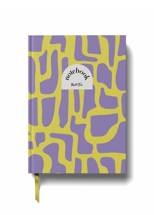 Lined Notebook Hardback - Electric Maze
