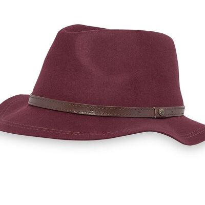 Cappello con protezione solare UPF50+ Cappello Tessa Bordeaux S/M