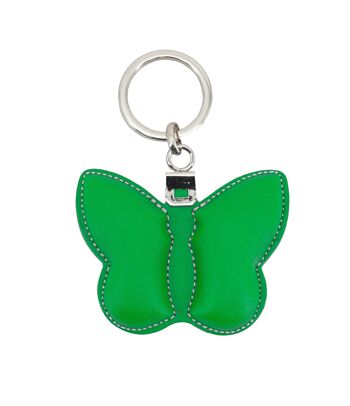 Porte-clés en forme de papillon en cuir. 4