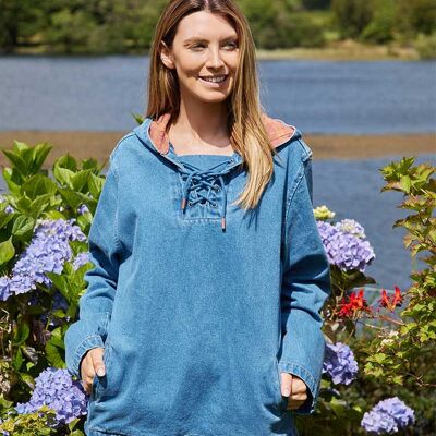 Bata de jardinería vaquera