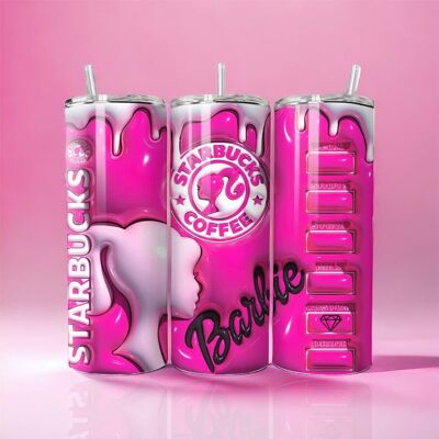 Barbie Soffice Rosa Starbucks - Thermos 590ml