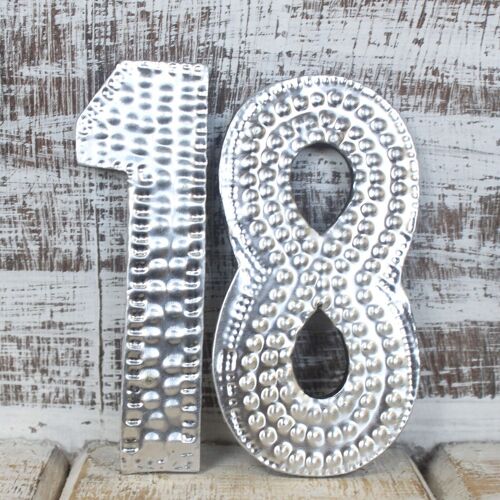 AAL-06 - Sm Arty Aluminum Letters - 1 Through 0 - Sold in 10x unit/s per outer