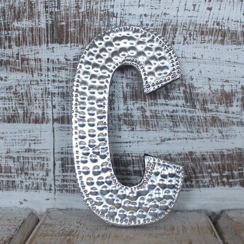 AAL-09 - Sm Arty Aluminum Letters - C - Sold in 4x unit/s per outer