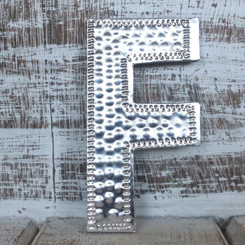 AAL-12 - Sm Arty Aluminum Letters - F - Sold in 4x unit/s per outer