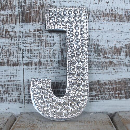 AAL-16 - Sm Arty Aluminum Letters - J - Sold in 4x unit/s per outer