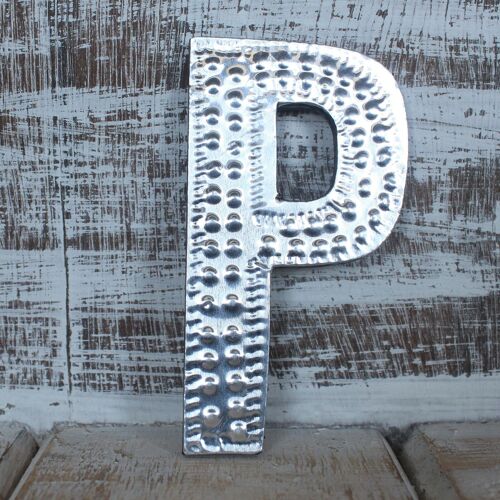 AAL-22 - Sm Arty Aluminum Letters - P - Sold in 4x unit/s per outer