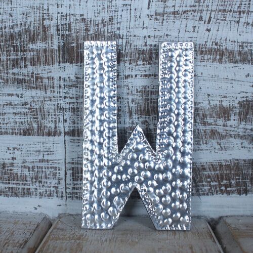 AAL-29 - Sm Arty Aluminum Letters - W - Sold in 4x unit/s per outer