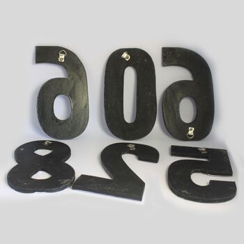 AAL-37 - Lettres Lrg Arty en aluminium - 1 à 0 - Vendu en 10x unité/s par extérieur 2