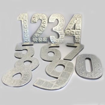 AAL-37 - Lettres Lrg Arty en aluminium - 1 à 0 - Vendu en 10x unité/s par extérieur 3