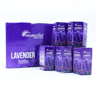 ABFi-05 - Incenso Aromatika Masala Backflow - Lavanda - Venduto in 12x unità/s per esterno