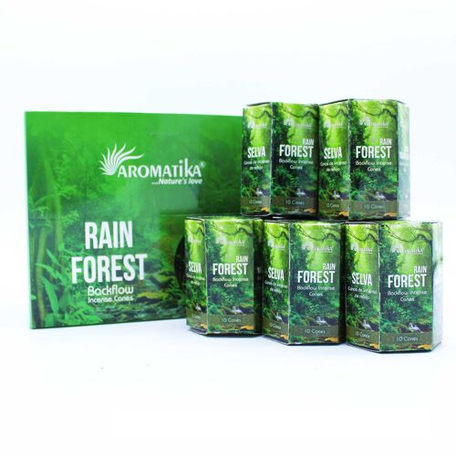 ABFi-10 - Aromatika Masala Backflow Incense - Rain Forest - Sold in 12x unit/s per outer