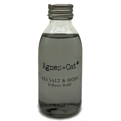 ACDR-06 - 140 ml Nachfüllpackung für Rattanstäbchen-Diffusor - Meersalz und Moos - Verkauft in 3 Stück pro Umkarton