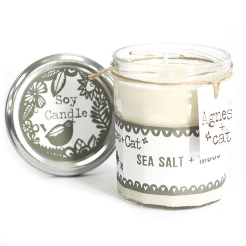 ACJJ-06 - Jam Jar Candle - Seasalt and Moss - Sold in 6x unit/s per outer