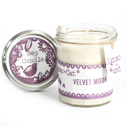 ACJJ-13 - Jam Jar Candle - Velvet Moon - Sold in 6x unit/s per outer