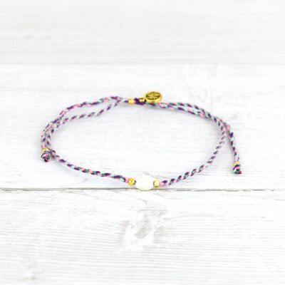 Bora Freshwater Pearl Handmade Bracelet - Purple