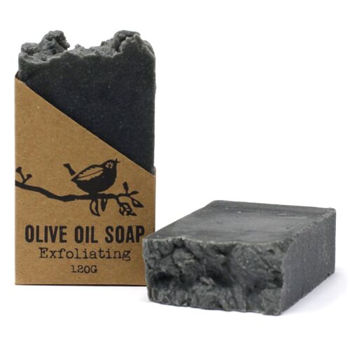 ACOSS-01 - Exfoliating Pure Olive Oil Soap - 120g - Sold in 6x unit/s per outer