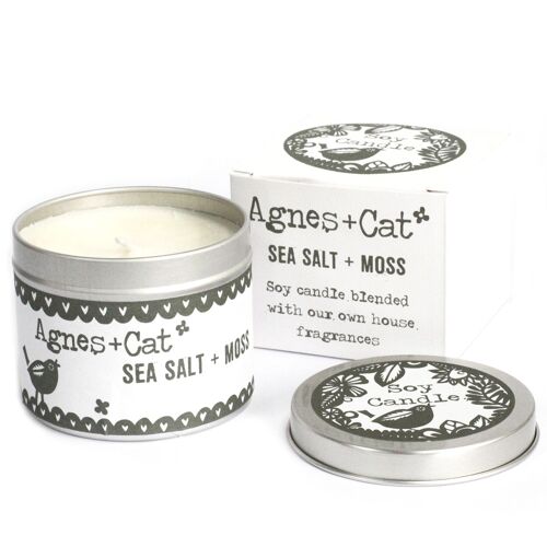 ACTC-06 - Tin Candle - Seasalt and Moss - Sold in 6x unit/s per outer