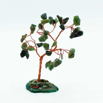 AGemT-04 - Arbre de pierres précieuses - Aventurine verte sur base d'agate verte (35 pierres) - Vendu en 1x unité/s par extérieur 3