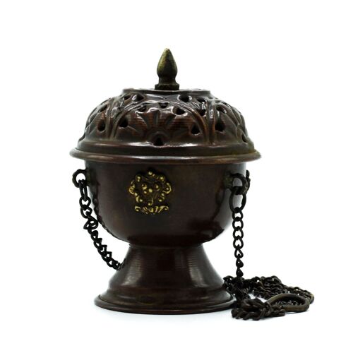 ATIH-02 - Copper Tibetan Incense Burner - Classic Hanging - Sold in 1x unit/s per outer