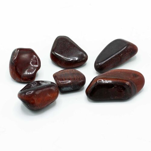 ATumbleL-25 - African Gemstone Tigers Eye - Red - Size 8 - 30mm (KG) - Sold in 6x unit/s per outer