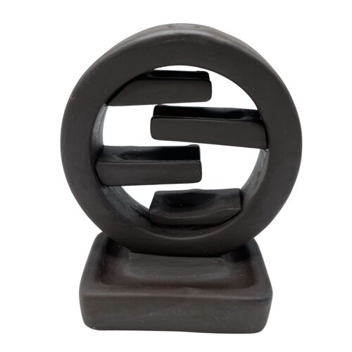 BackF-56 - Backflow Incense Burner - Zen Circle of Life - Sold in 1x unit/s per outer