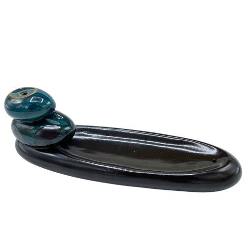 BackF-62 - Backflow Incense Burner - Zen Pebbles Classic - Sold in 1x unit/s per outer