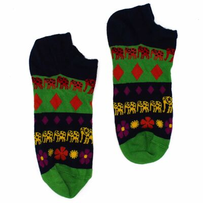 BamSL-08M - M/L Hop Hare Bamboo Socks Low (41-46) - Lucky Elephant - Verkauft in 3x Einheit/en pro Außenteil