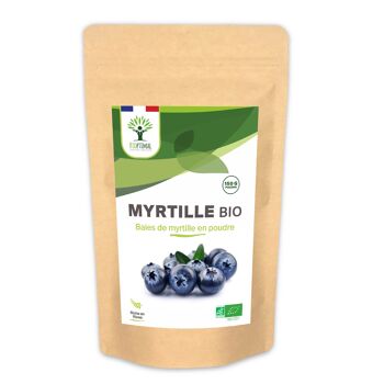 Myrtille en Poudre Bio – Colorant alimentaire – Fort pouvoir colorant – Santé oculaire - 100% Baies de myrtille - Conditionné en France – Vegan 2