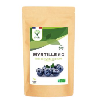 Myrtille en Poudre Bio – Colorant alimentaire – Fort pouvoir colorant – Santé oculaire - 100% Baies de myrtille - Conditionné en France – Vegan 3