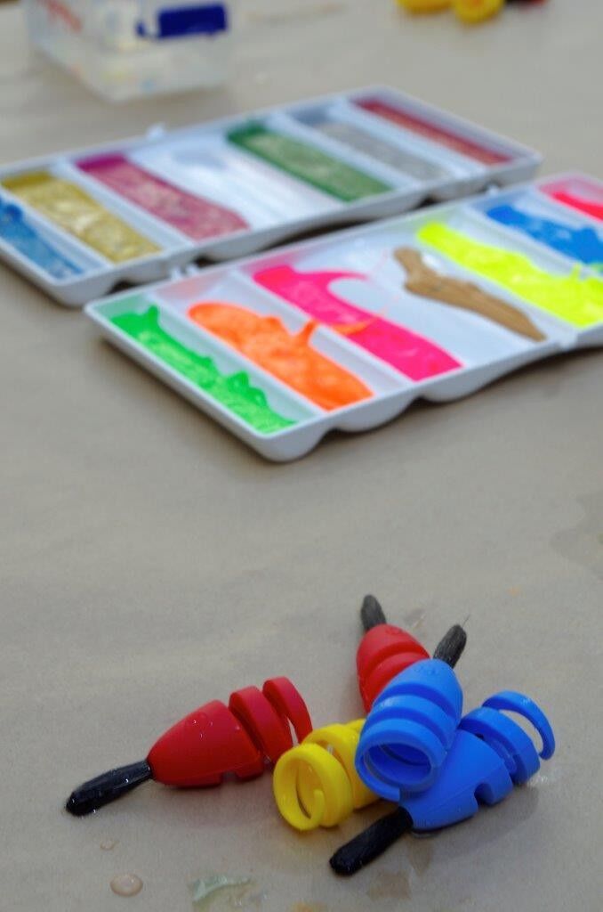 Set per pittura con pennelli per dita FingerMax