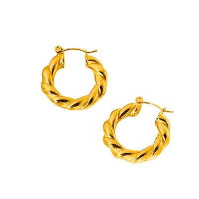 Boucles d'oreilles acier inoxydable