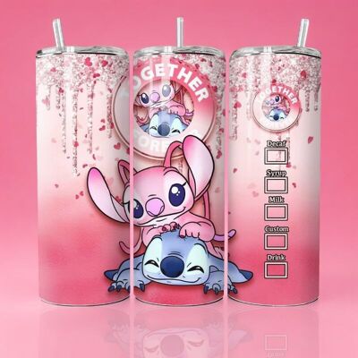 Stitch x Angel Together Forever - Termo 590ml