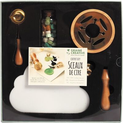 COFFRET SCEAUX DE CIRE A CACHETER