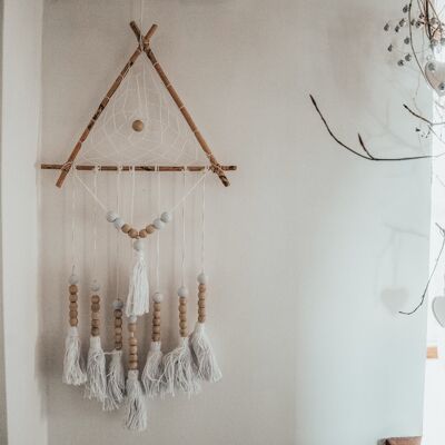 Sundara Handmade Dream Catcher - Bamboo - White