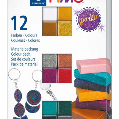 COFFRET FIMO EFFECT ETINCELLE 12 DEMI BLOCS 12X25G