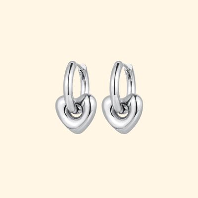 orecchini in acciaio inossidabile argento