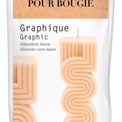 MOULE BOUGIE SILICONE GRAPHIQUE