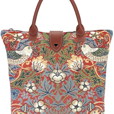 William Morris Strawberry Thief Rojo - Bolso plegable