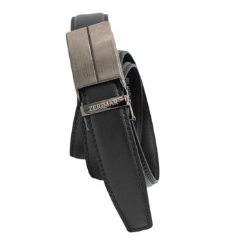 Ceinture homme avec boucle automatique Ceinture en cuir Largeur 3.1 cm-Zérimar 6