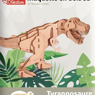 3D-HOLZMODELL TYRANNOSAUR 49 STÜCK