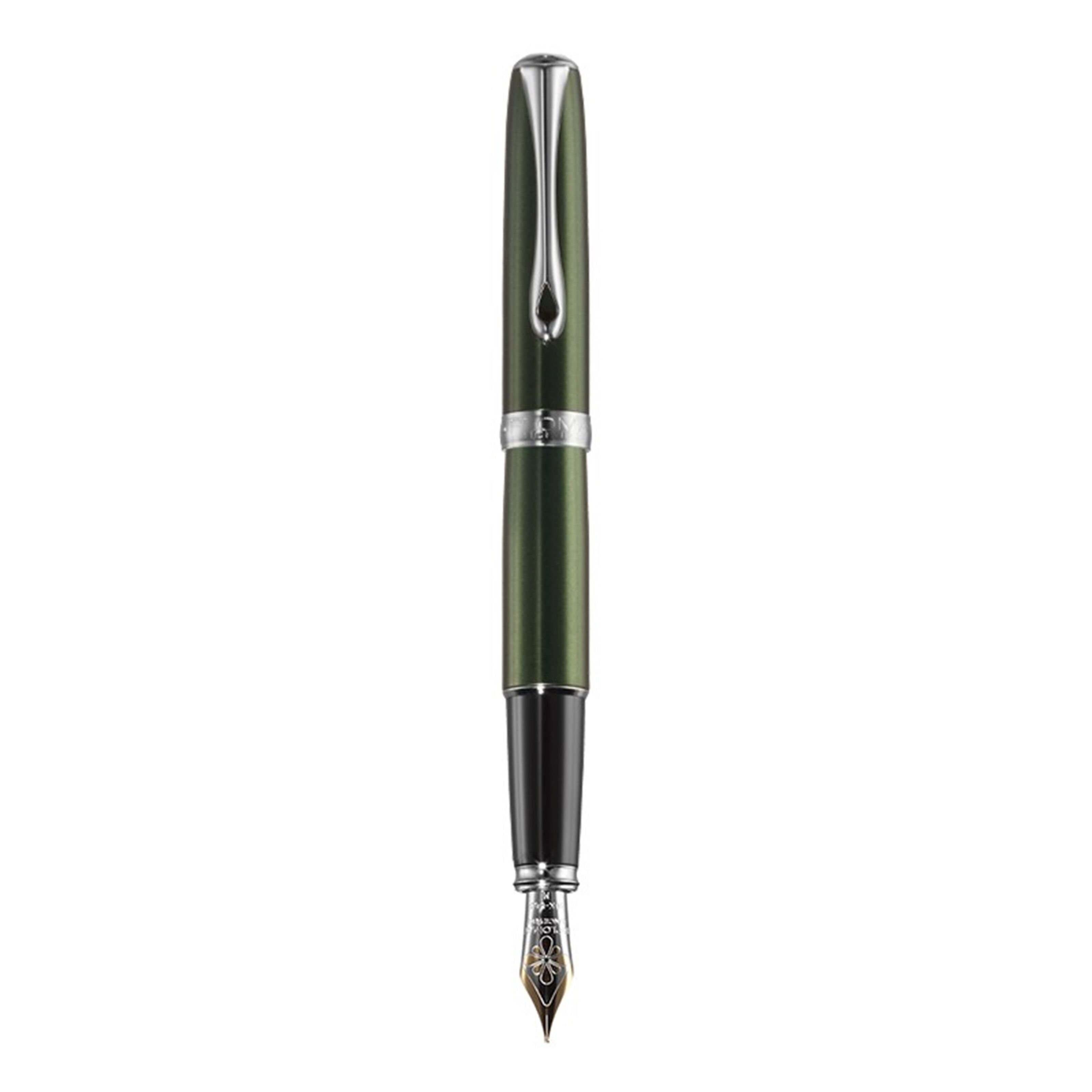 Diplomat Excellence A2 Fountain Pen - Guilloche Chrome Medium