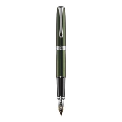 Excellence A2 Evergreen chrome fountain pen 14 ct