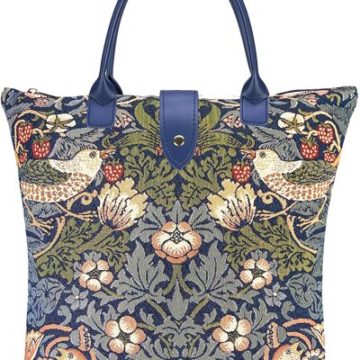 William Morris Strawberry Thief Bleu - Sac Pliant